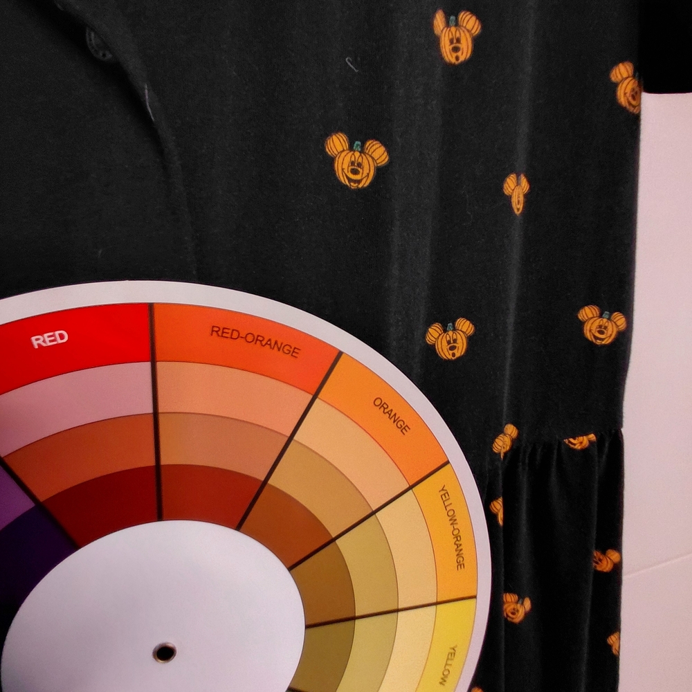 Disney Mickey Mouse Pumpkin Black Midi Dress - Cakeworthy Collab - Picture 8 of 8